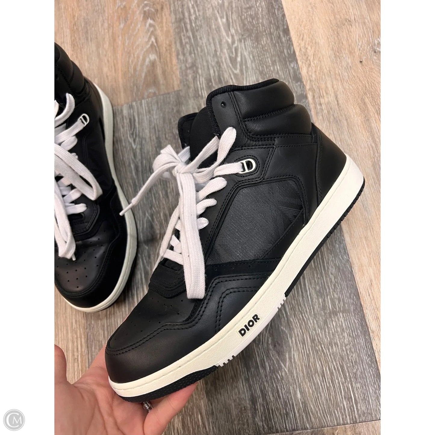 Shoes Luxury Designer By Dior In Black & White, Size: 12 (men’s 10)