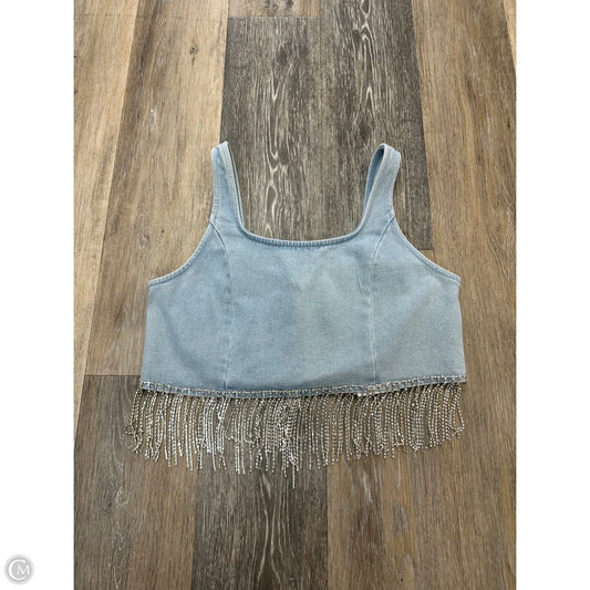 Tank Top By Blue B In Blue Denim, Size: S