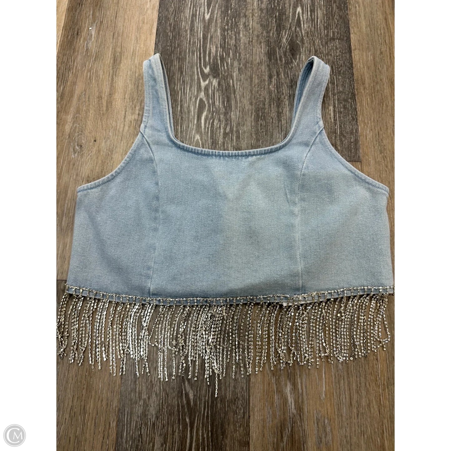 Tank Top By Blue B In Blue Denim, Size: S