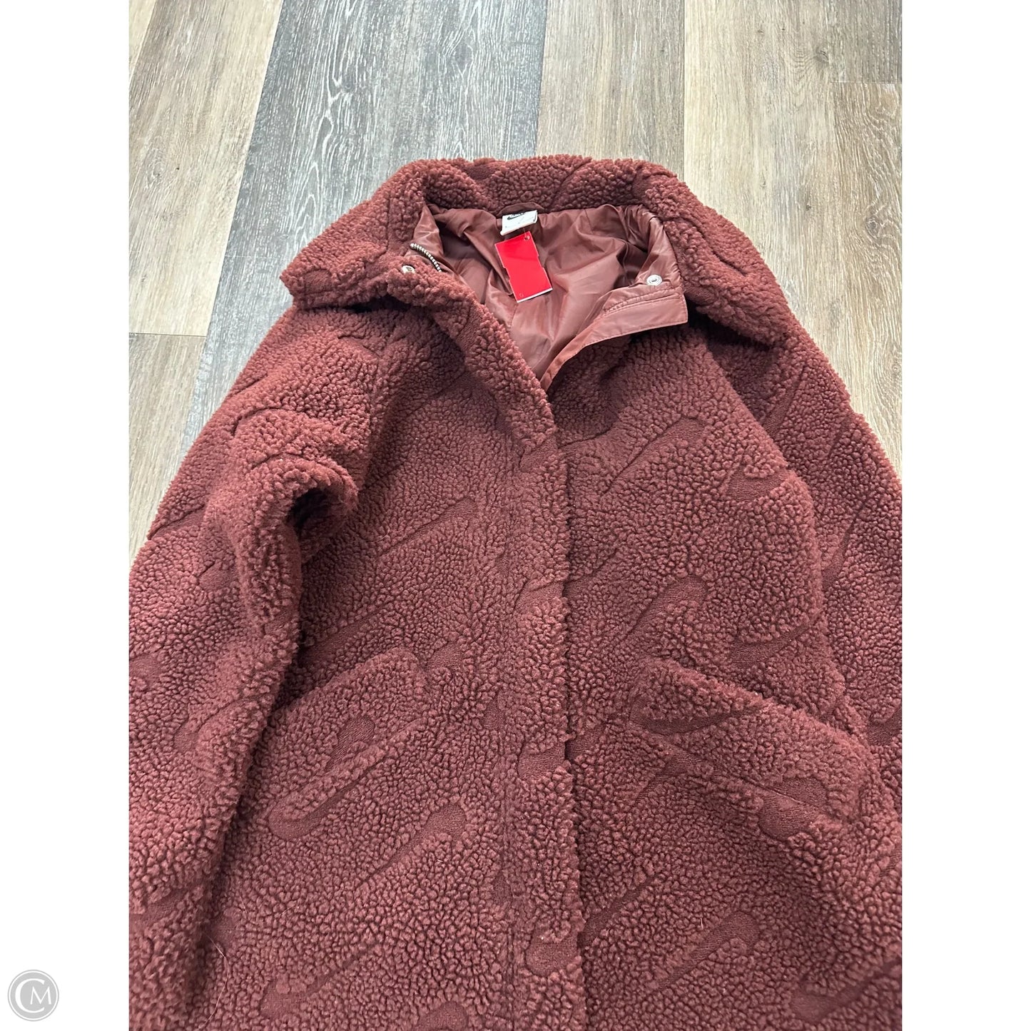 Coat Faux Fur & Sherpa By Nike Apparel In Brown, Size: S