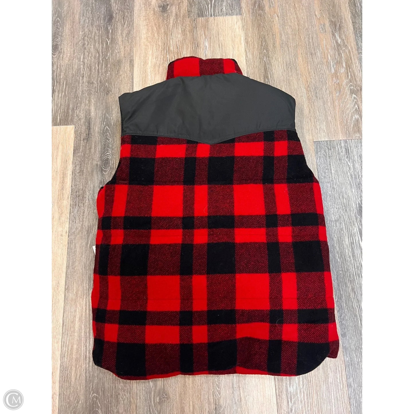 Vest Puffer & Quilted By Polo Ralph Lauren In Plaid Pattern, Size: Small