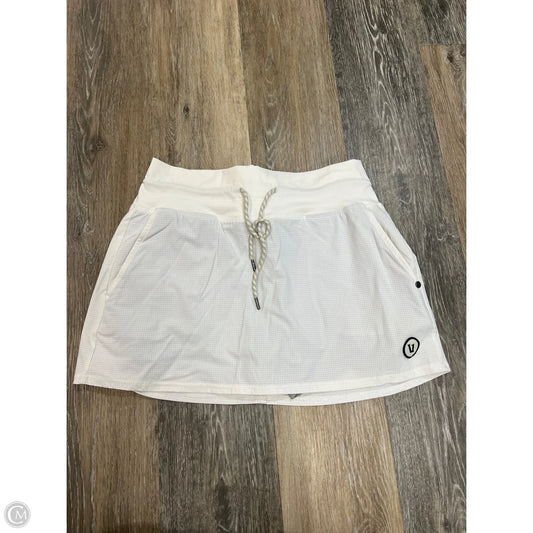 Athletic Skort By Vuori In White, Size: S