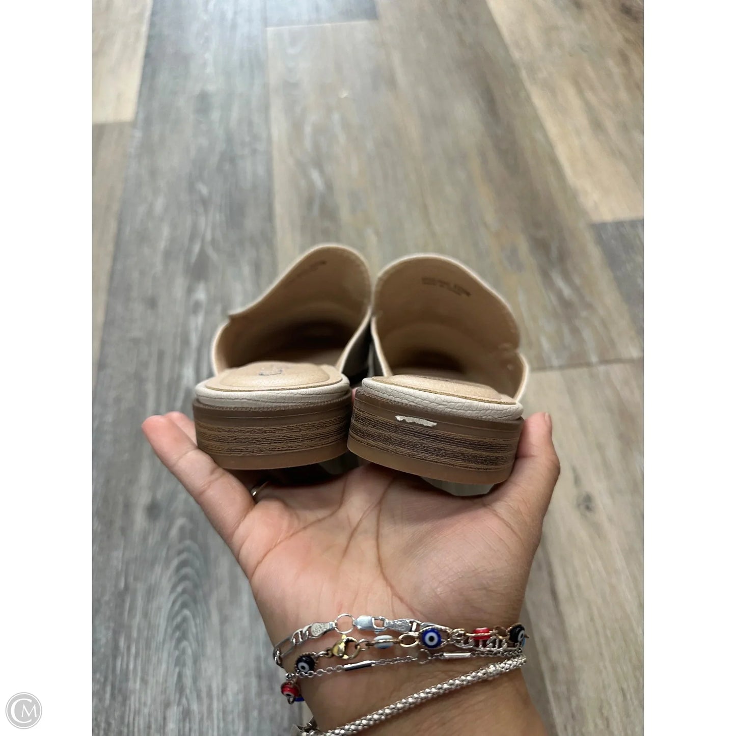 Sandals Heels Block By Cl By Chinese Laundry In Tan, Size: 8.5