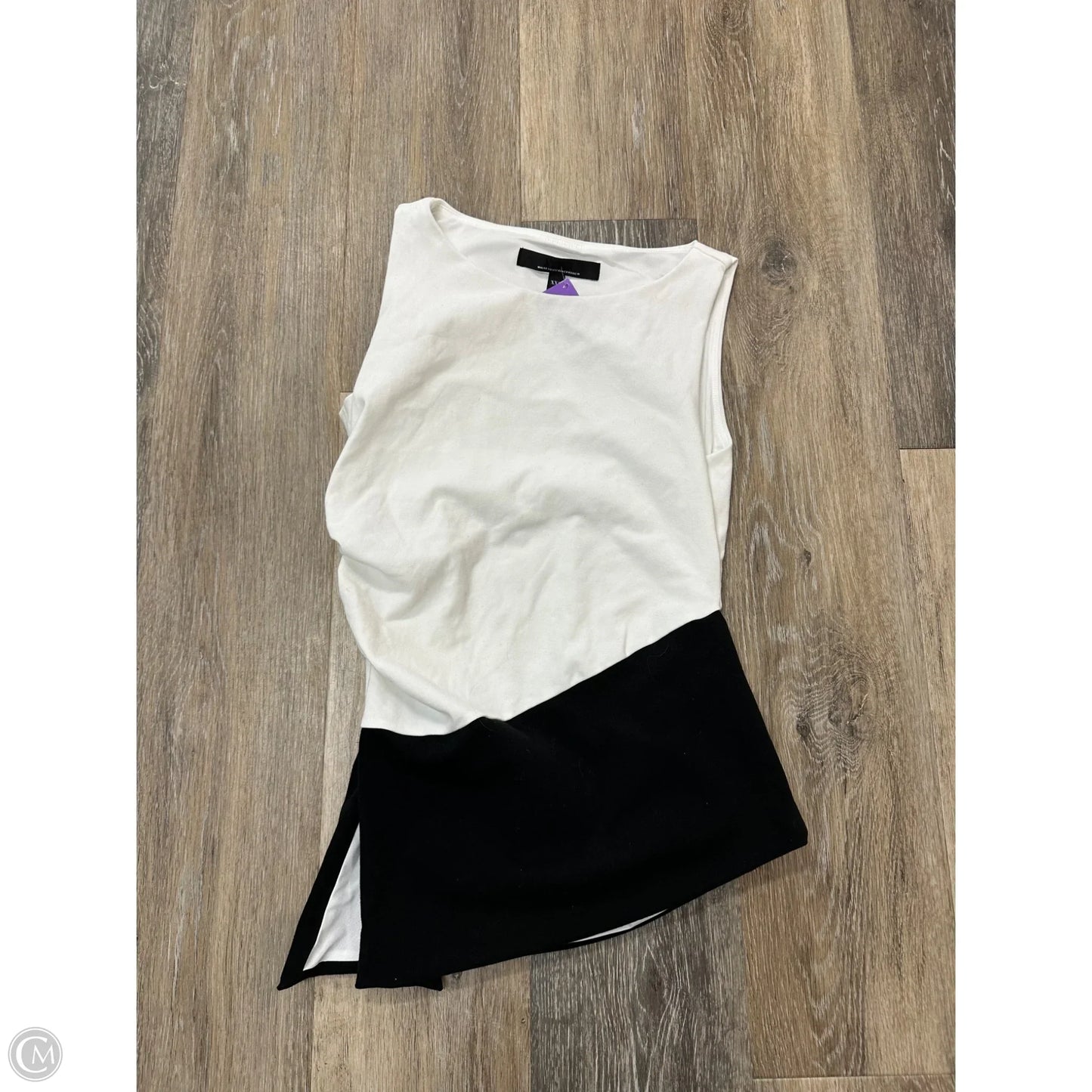 Top Sleeveless By White House Black Market In Blue & White, Size: Xxs