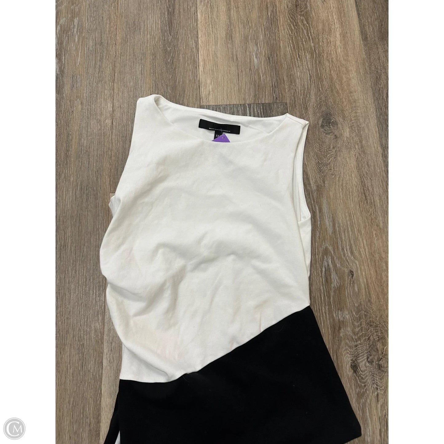 Top Sleeveless By White House Black Market In Blue & White, Size: Xxs