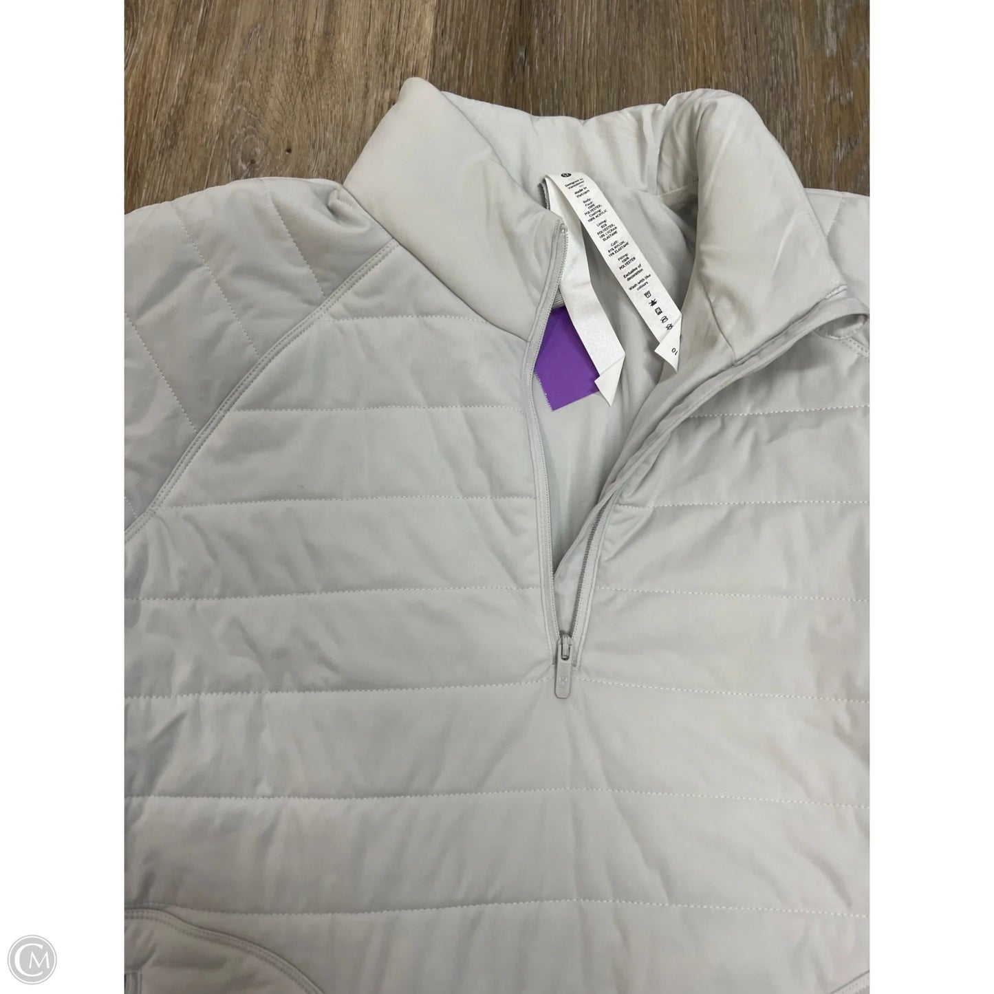 Athletic Jacket By Lululemon In Grey, Size: 10