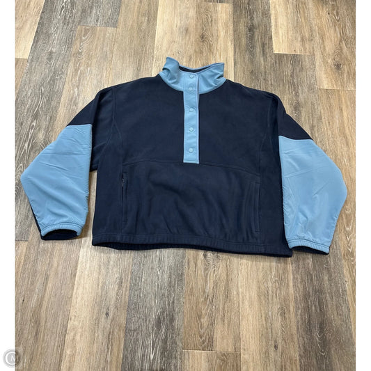 Athletic Sweatshirt Collar By Athleta In Blue, Size: Xl