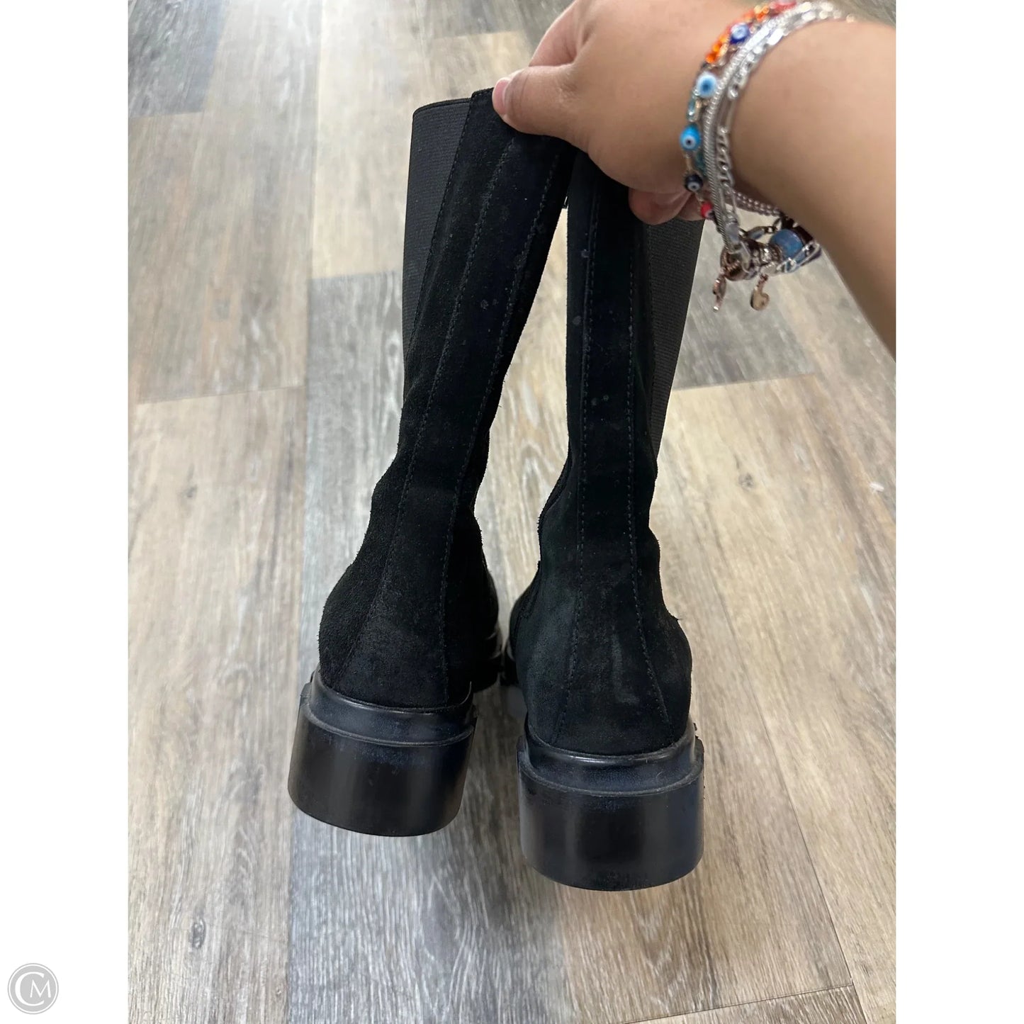 Boots Ankle Heels By Free People In Black, Size: 7.5