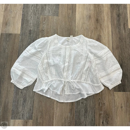 Blouse Long Sleeve By Joie In White, Size: Xs