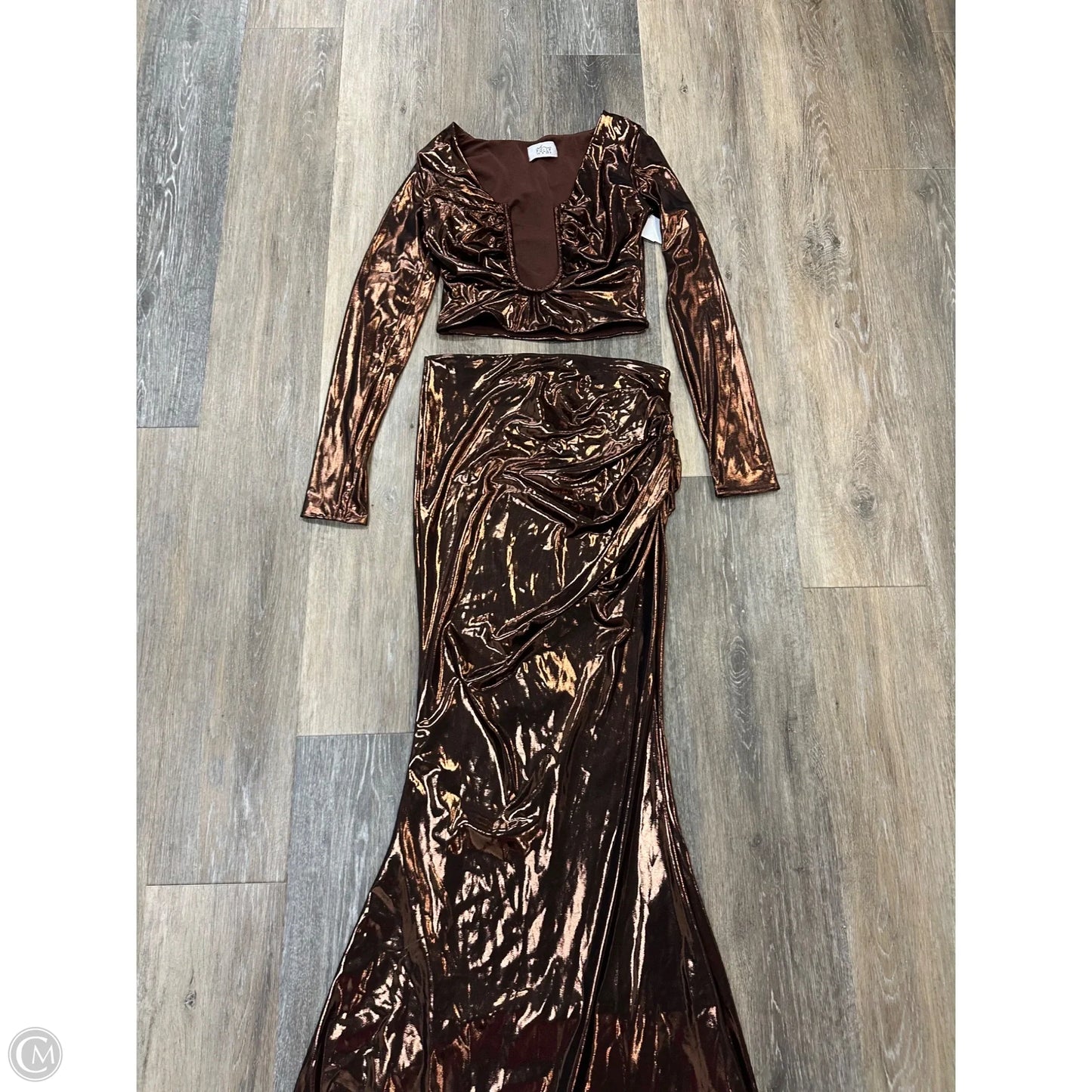 Skirt Set 2pc By Oh Polly In Brown, Size: 4