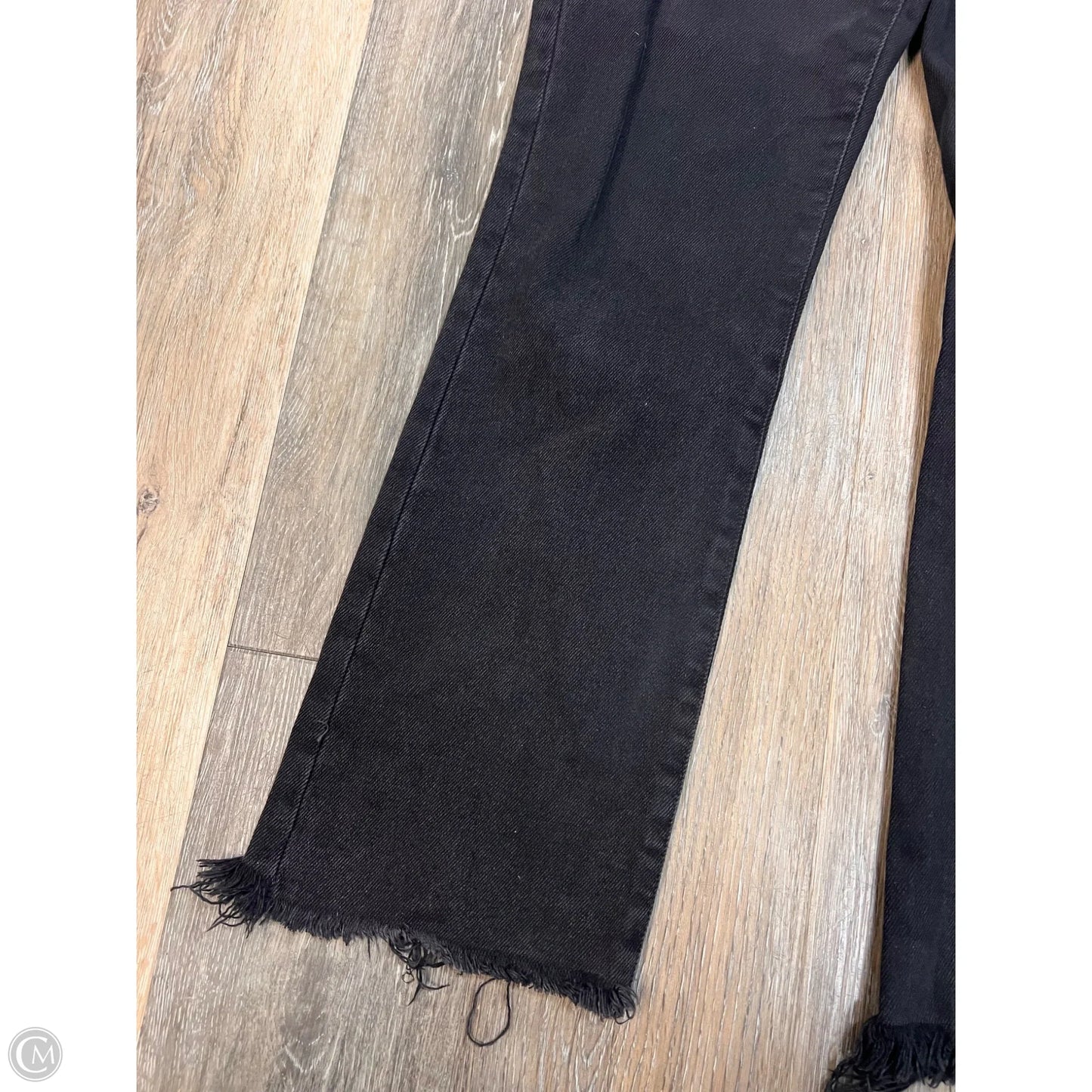 Jeans Straight By Madewell In Black Denim, Size: 6