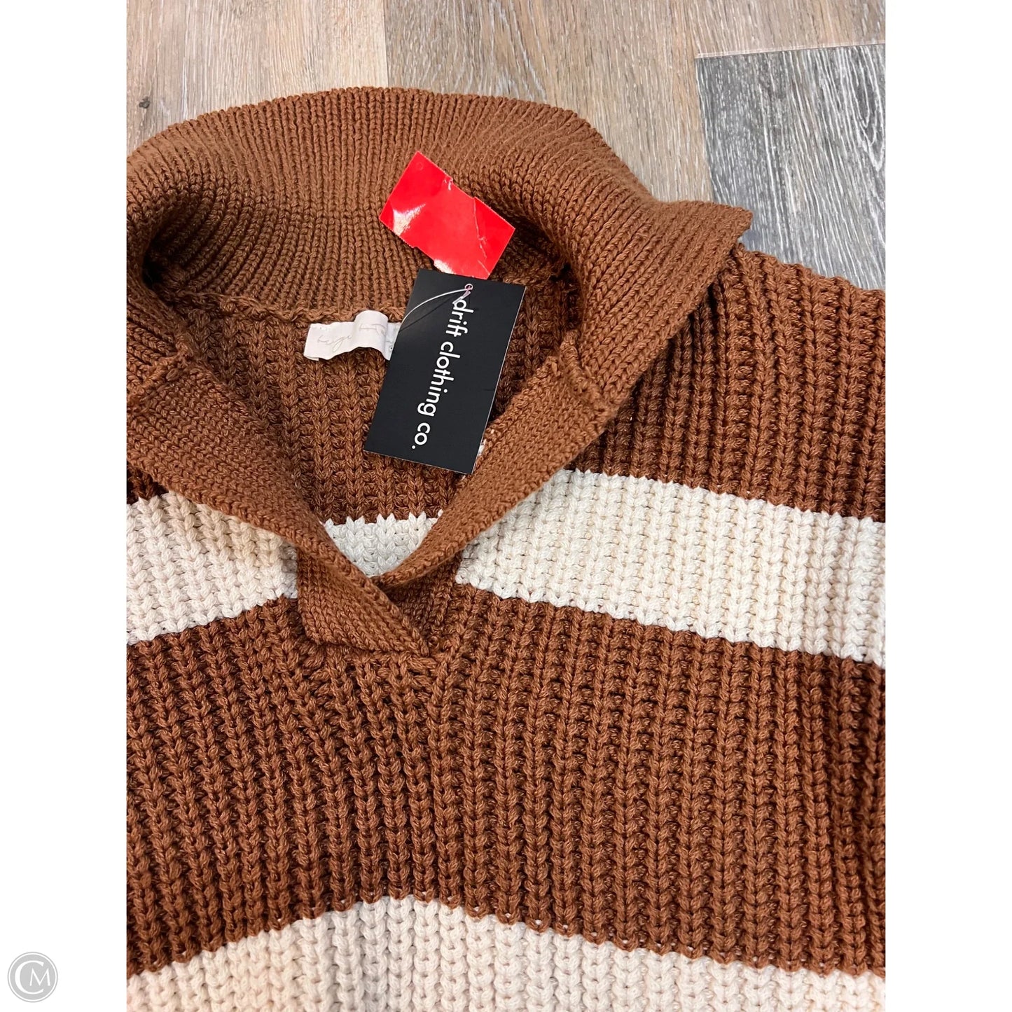 Sweater By Beige Botany In Brown Size: M/L