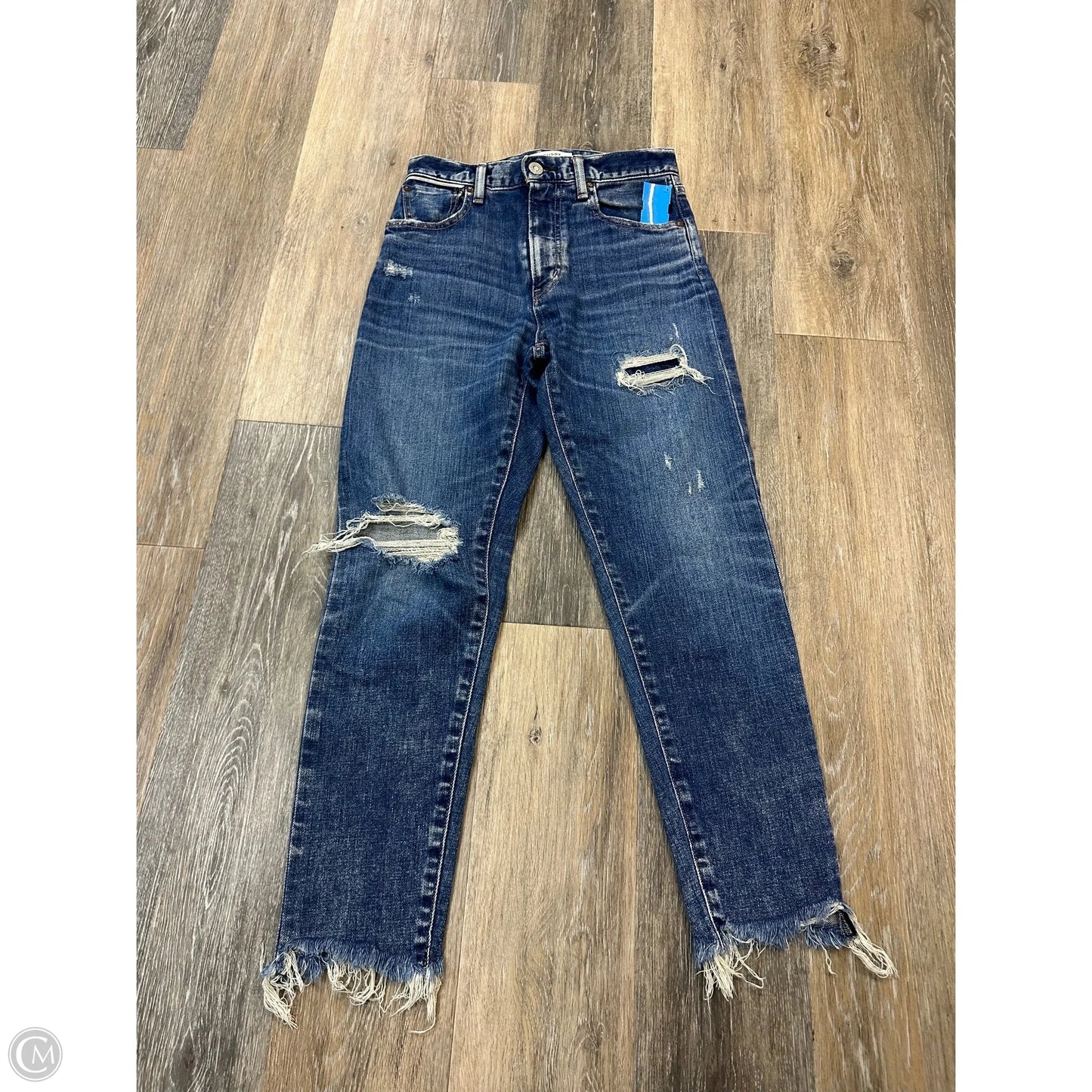 Jeans Straight By Moussy In Blue Denim, Size: 0