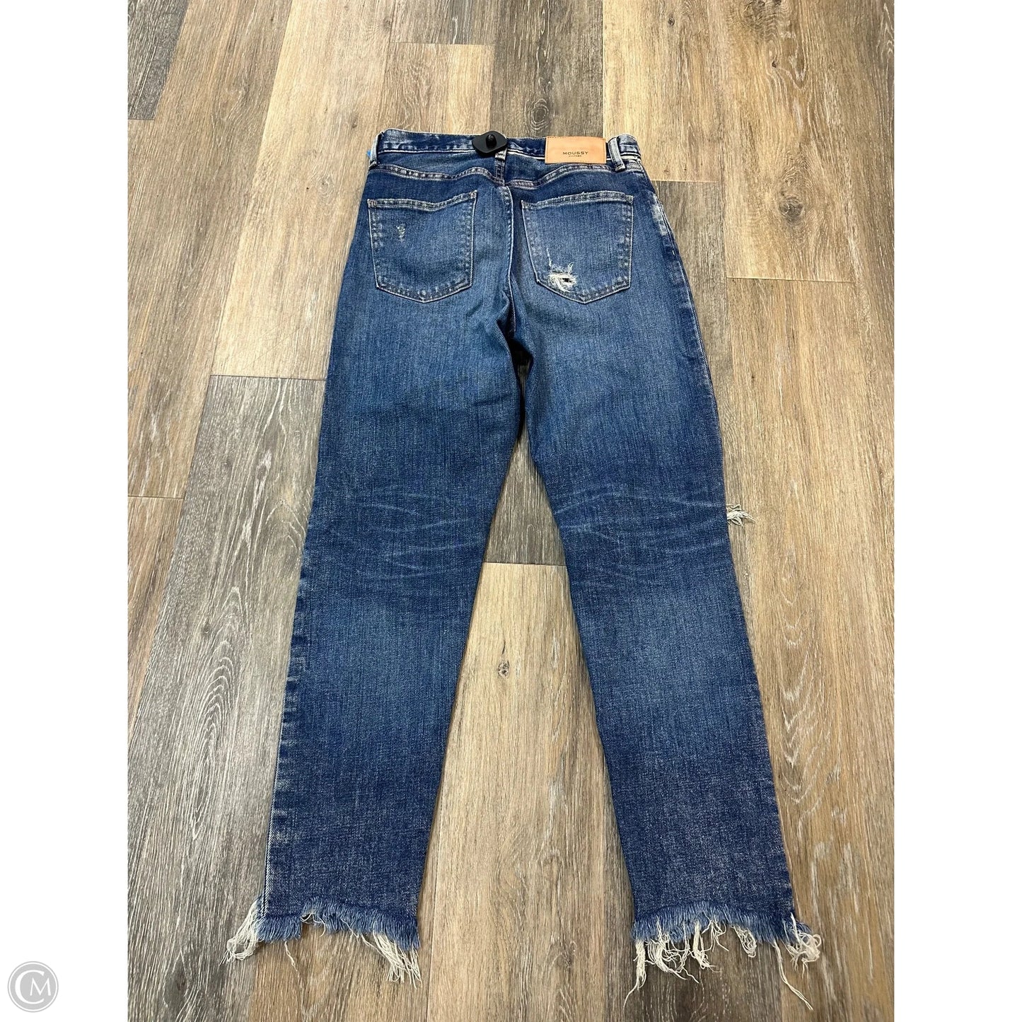 Jeans Straight By Moussy In Blue Denim, Size: 0