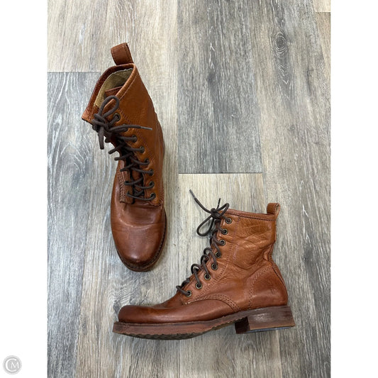 Boots Designer By Frye In Brown, Size: 6