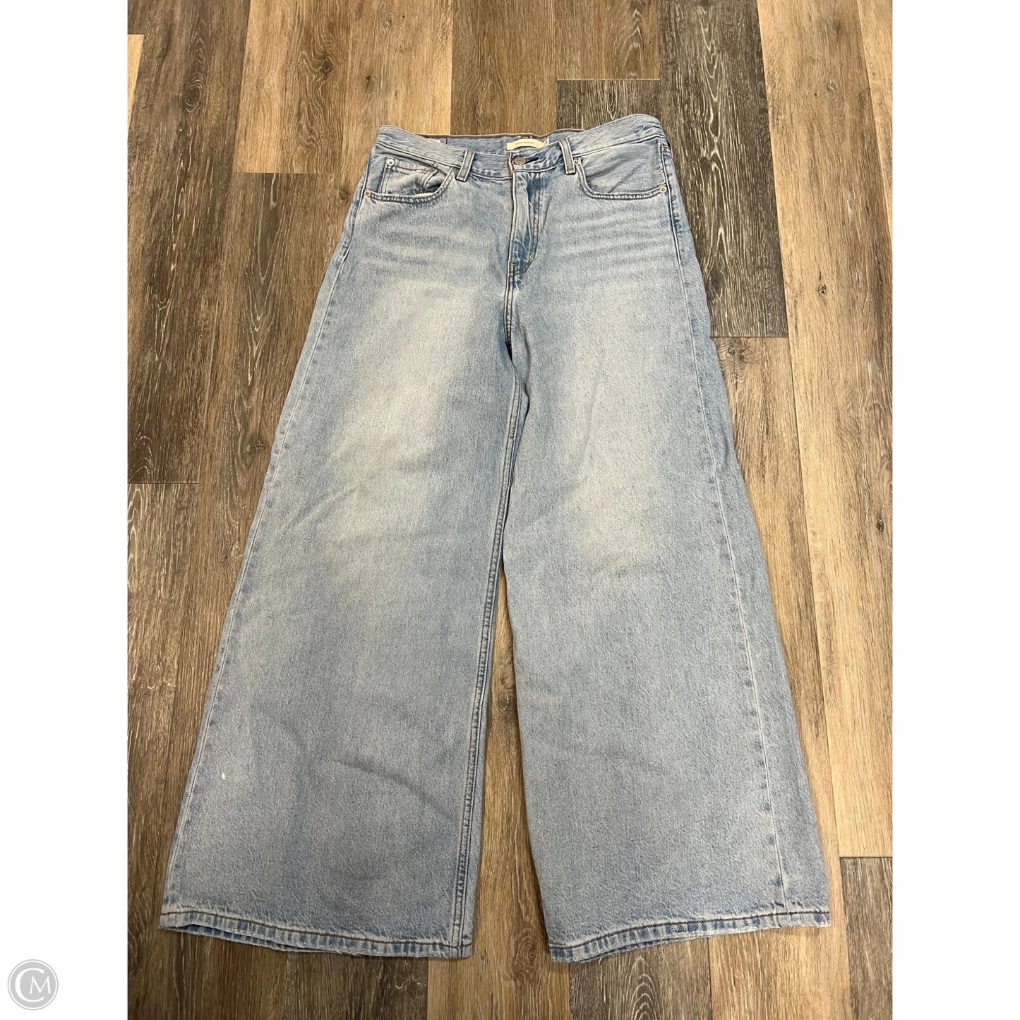 Jeans Wide Leg By Levis In Blue Denim, Size: 6/28
