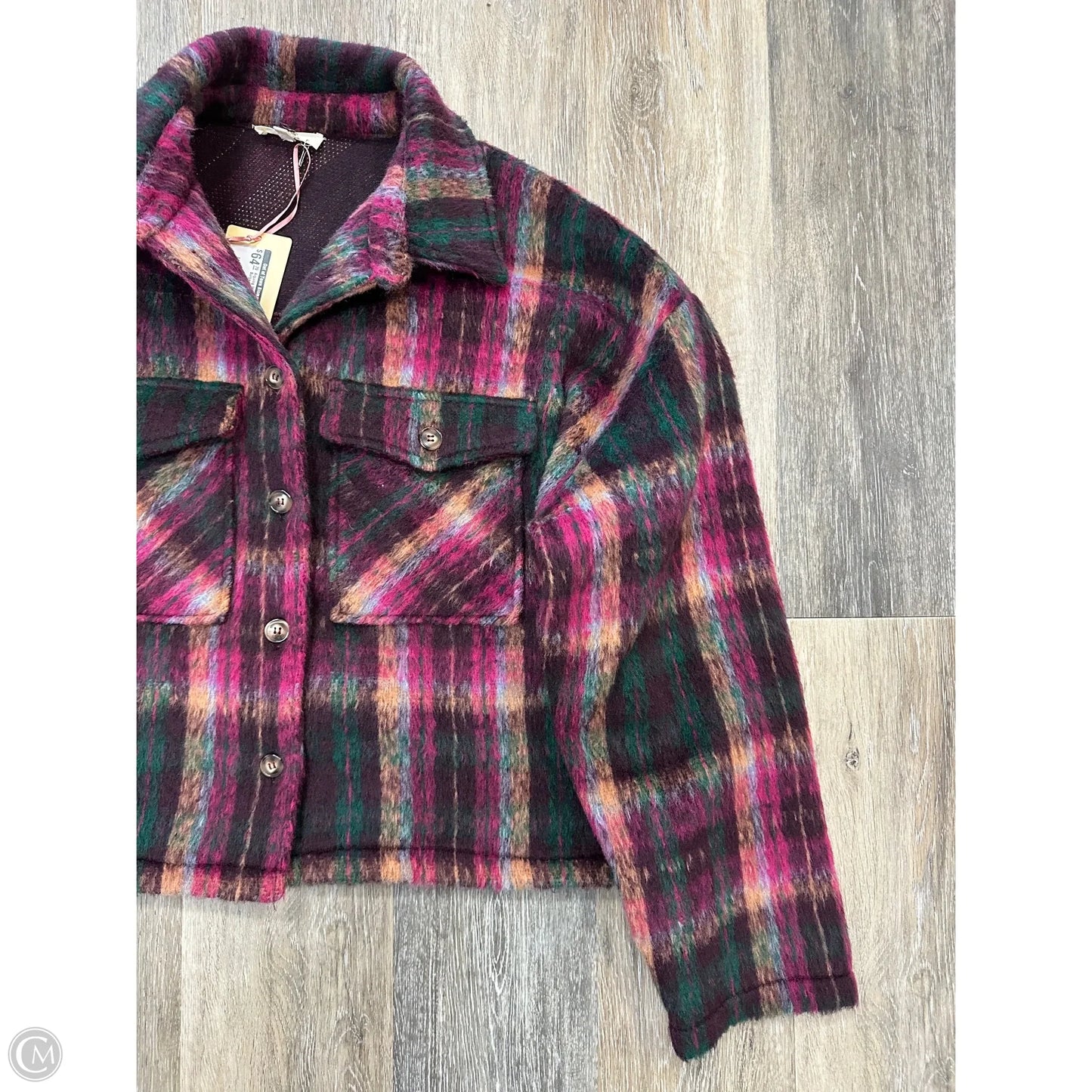 Jacket Other By Entro In Plaid Pattern, Size: M