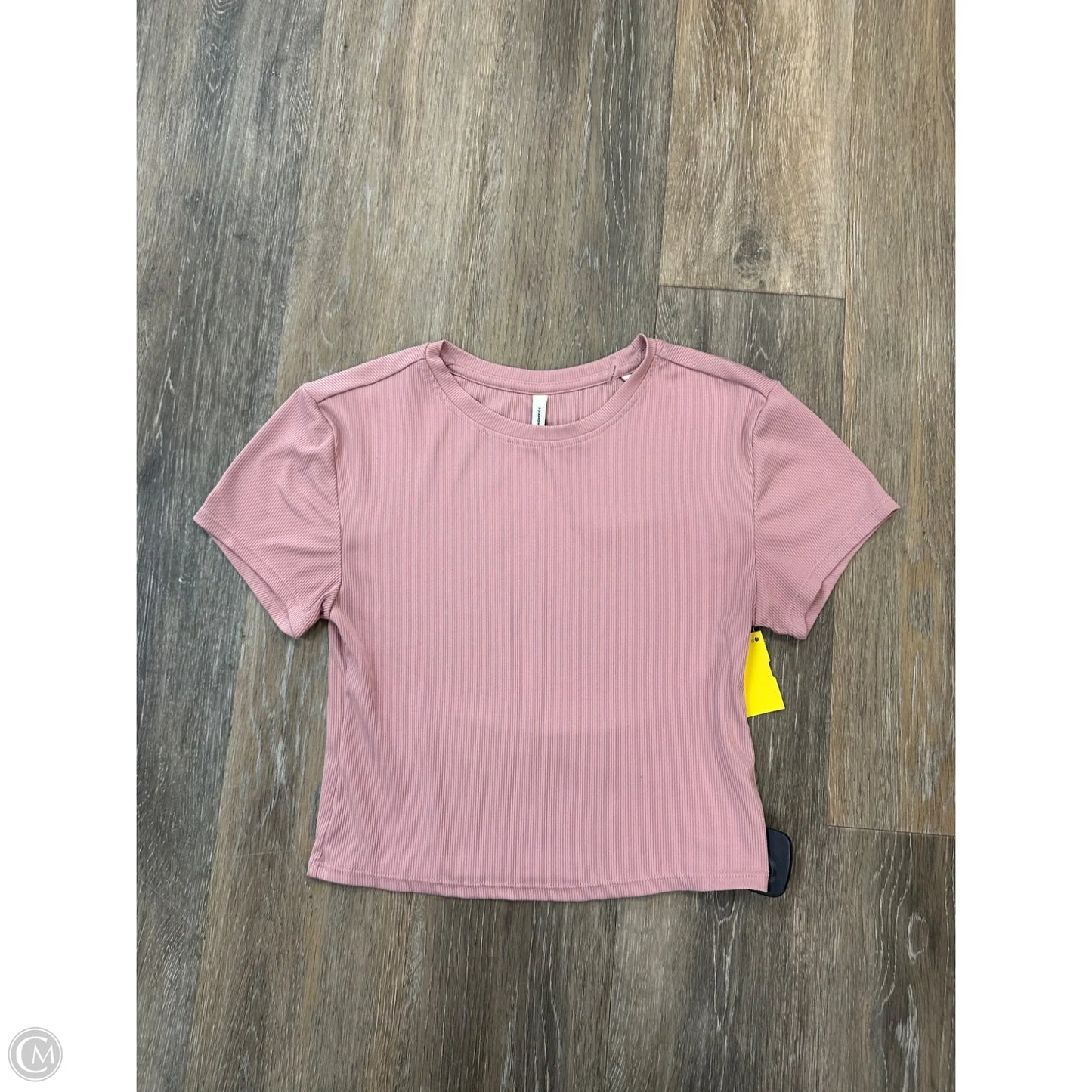 Athletic Top Short Sleeve By 7Diamonds In Pink, Size: S