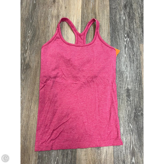 Athletic Tank Top By Lululemon In Pink, Size: 8