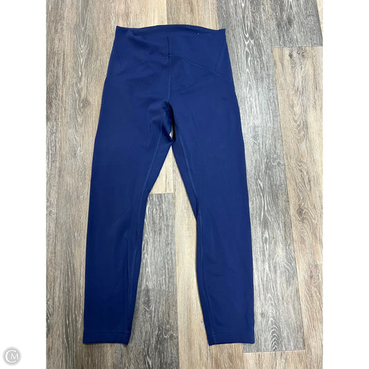 Athletic Leggings By Lululemon In Blue, Size: 8