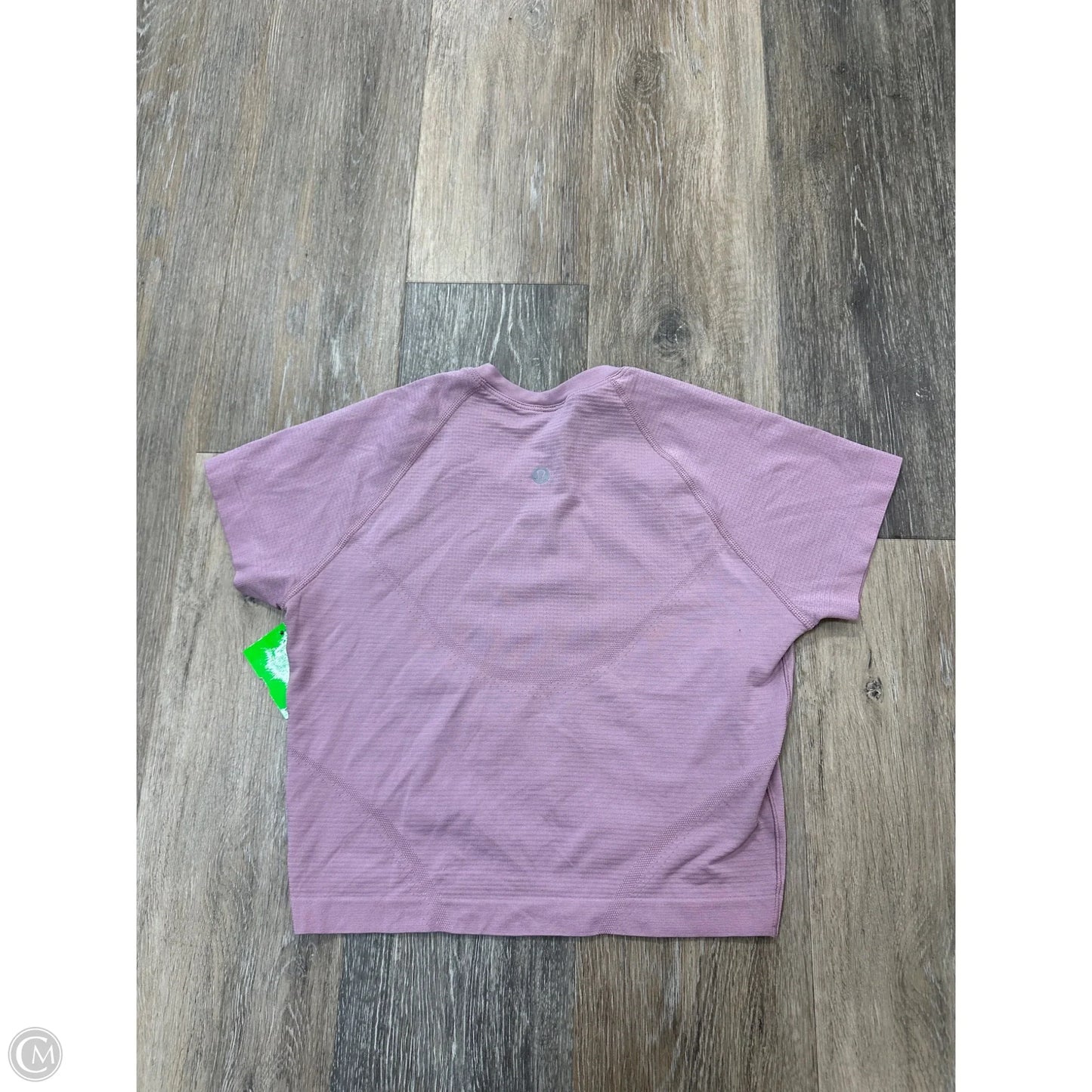 Athletic Top Short Sleeve By Lululemon In Pink, Size: 6