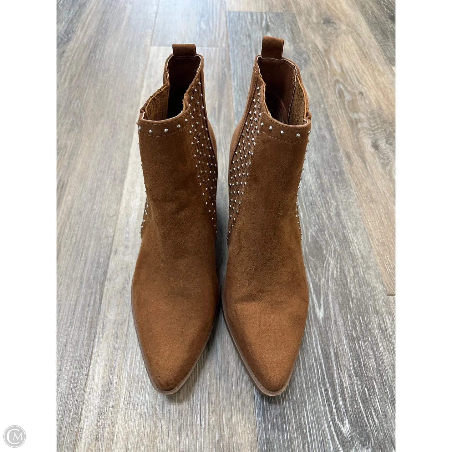 Boots Ankle Heels By Maurices In Brown, Size: 9