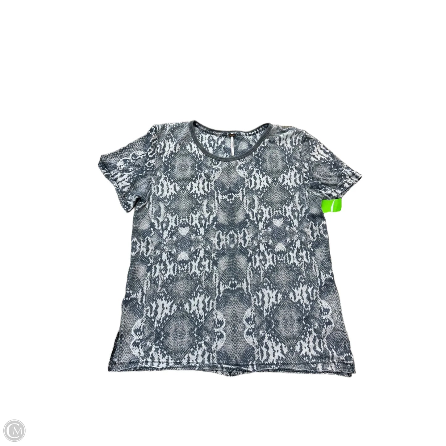 Top Short Sleeve By Free People In Grey, Size: S