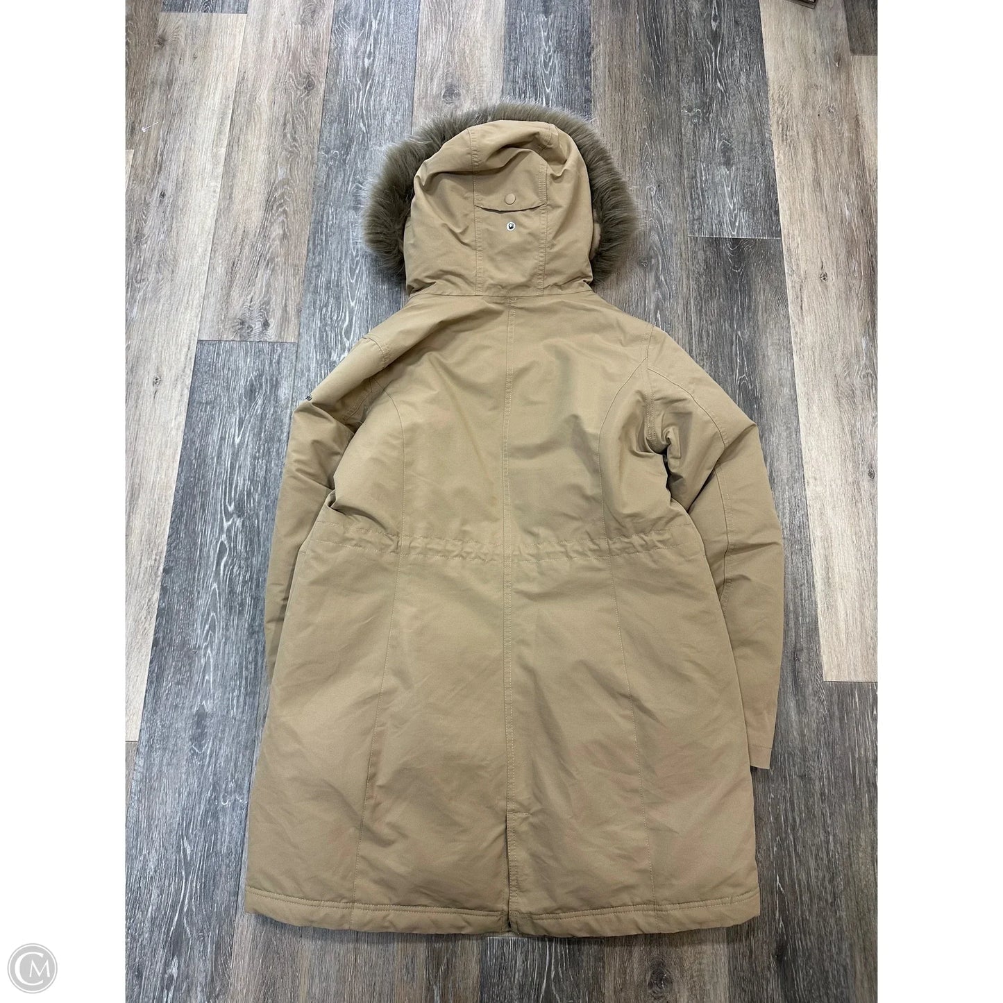 Coat Parka By Columbia In Tan, Size: L