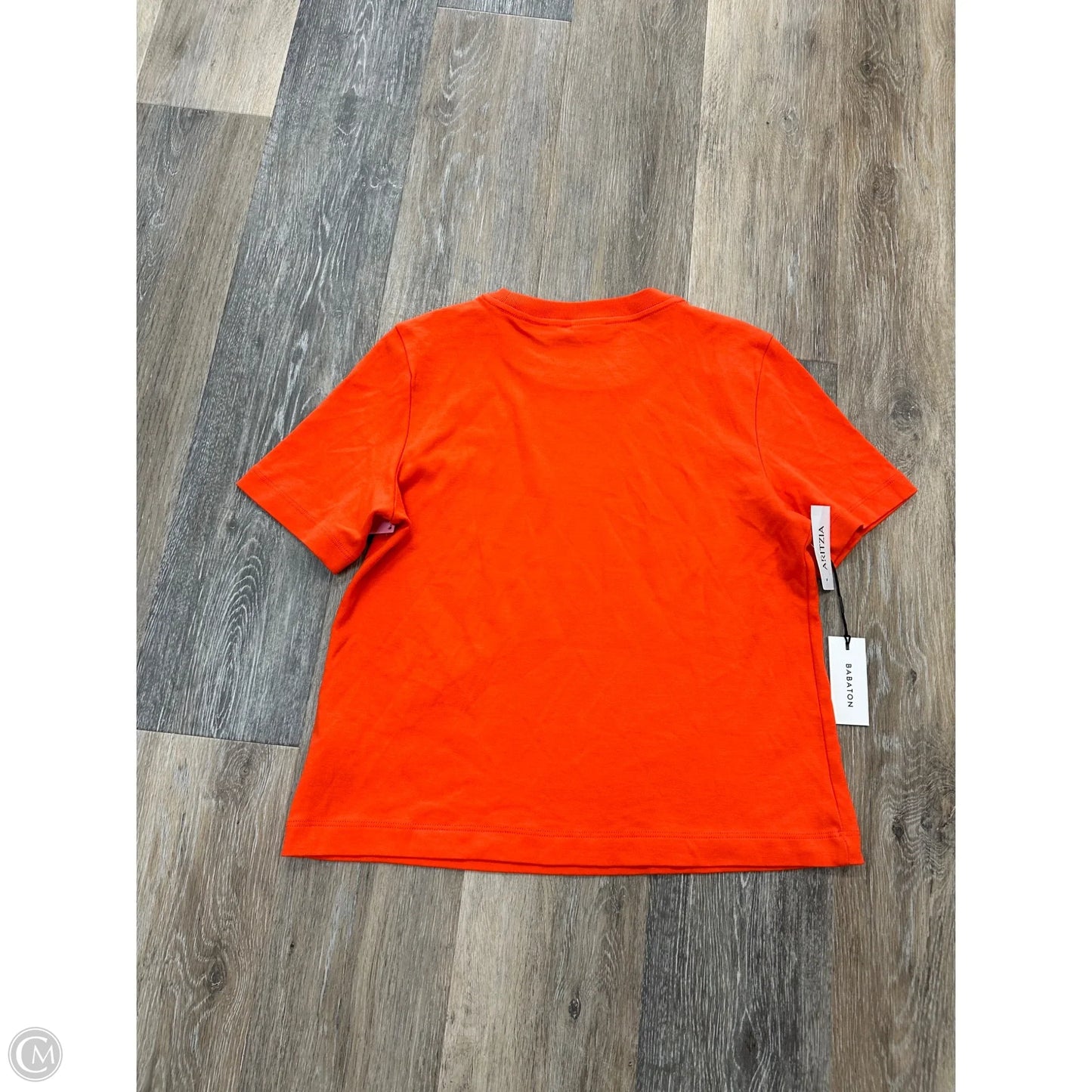 Top Short Sleeve By Babaton In Orange, Size: Xs