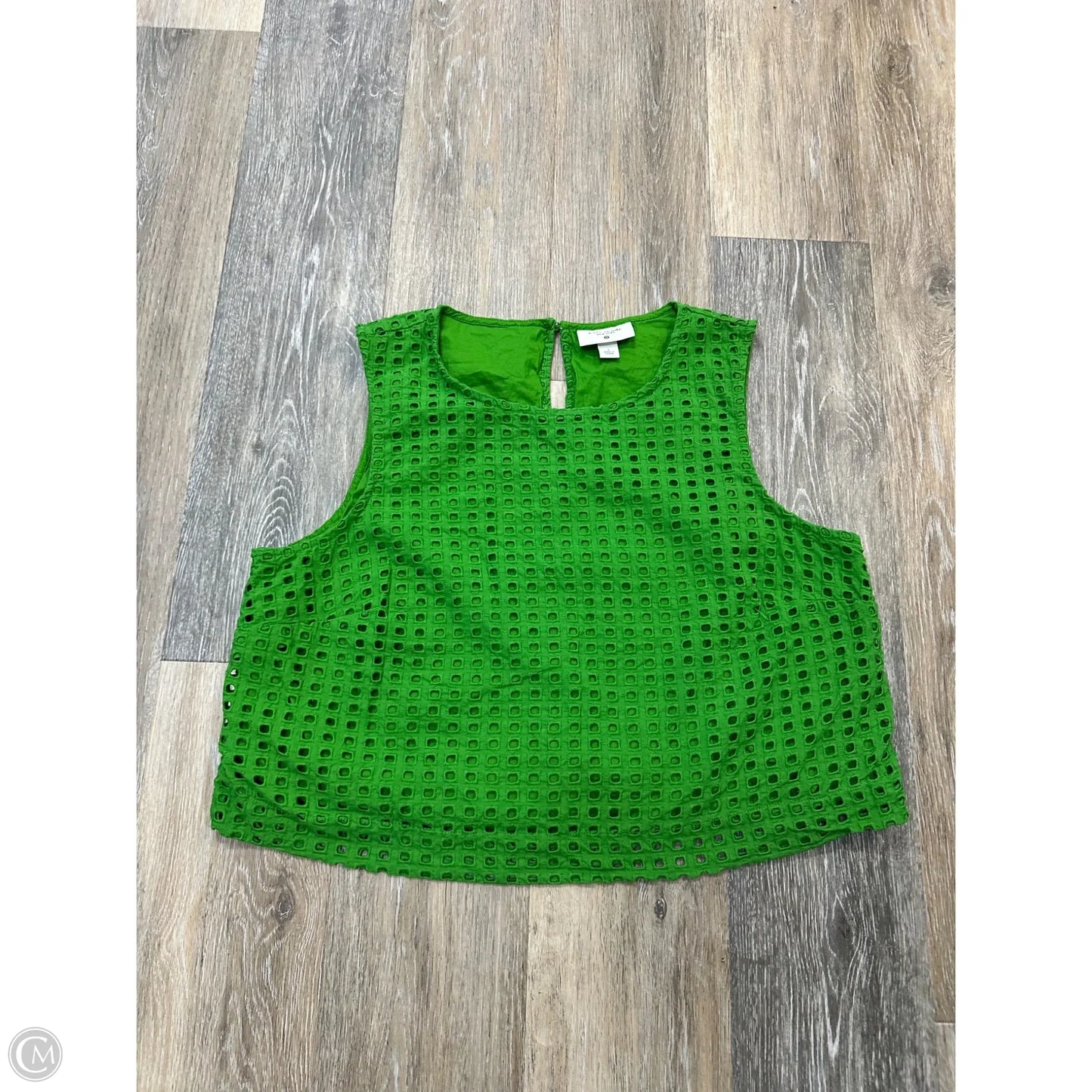 Tank Top Designer By Kate Spade In Green, Size: L