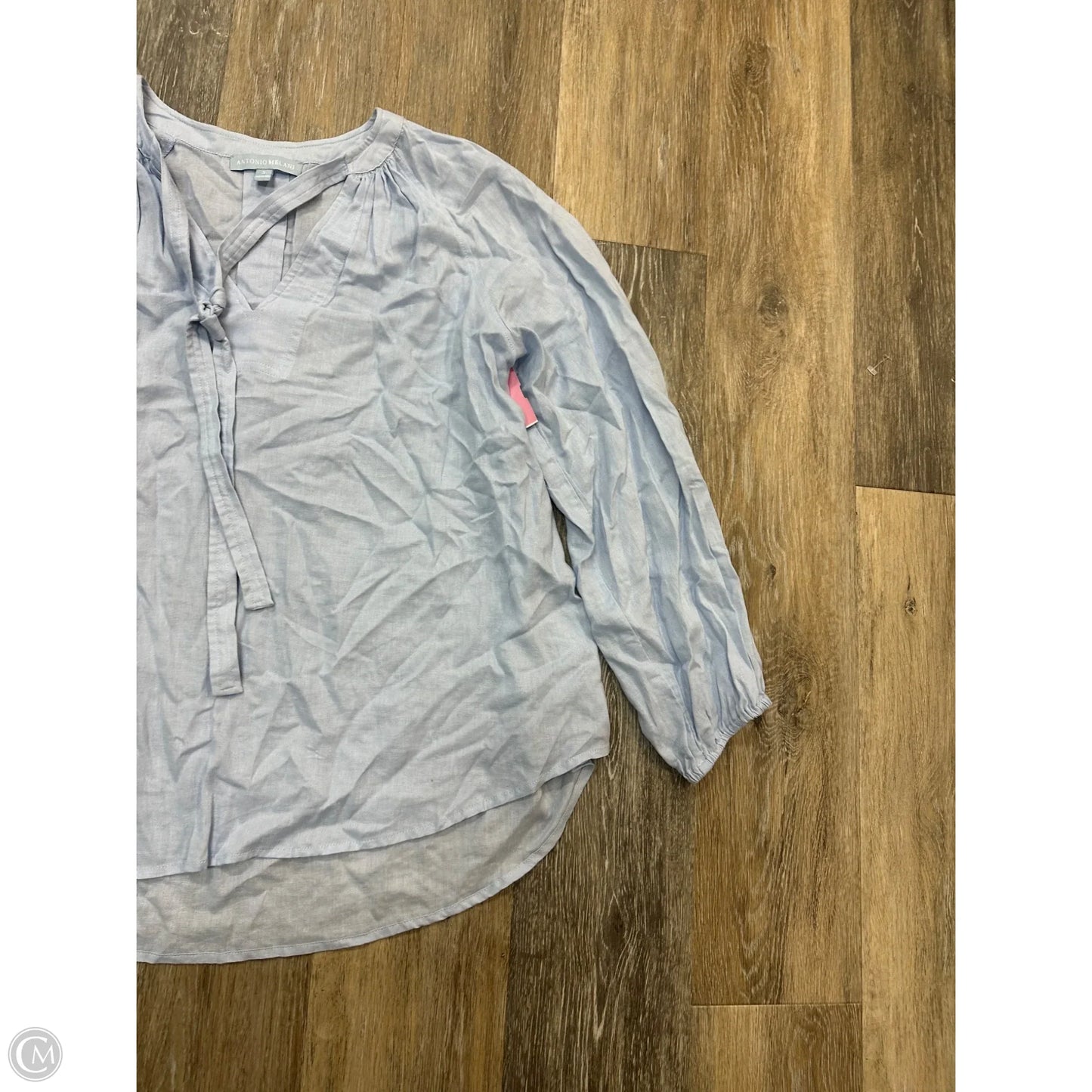 Blouse Long Sleeve By Antonio Melani In Blue, Size: S