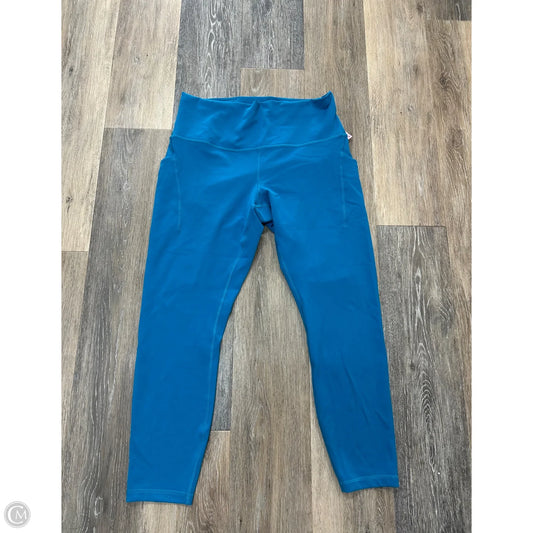 Athletic Leggings By Lululemon In Blue, Size: 12