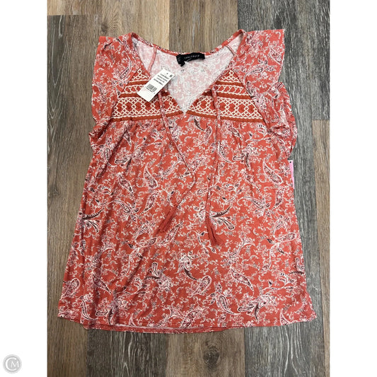Blouse Short Sleeve By Sanctuary In Peach, Size: Xs
