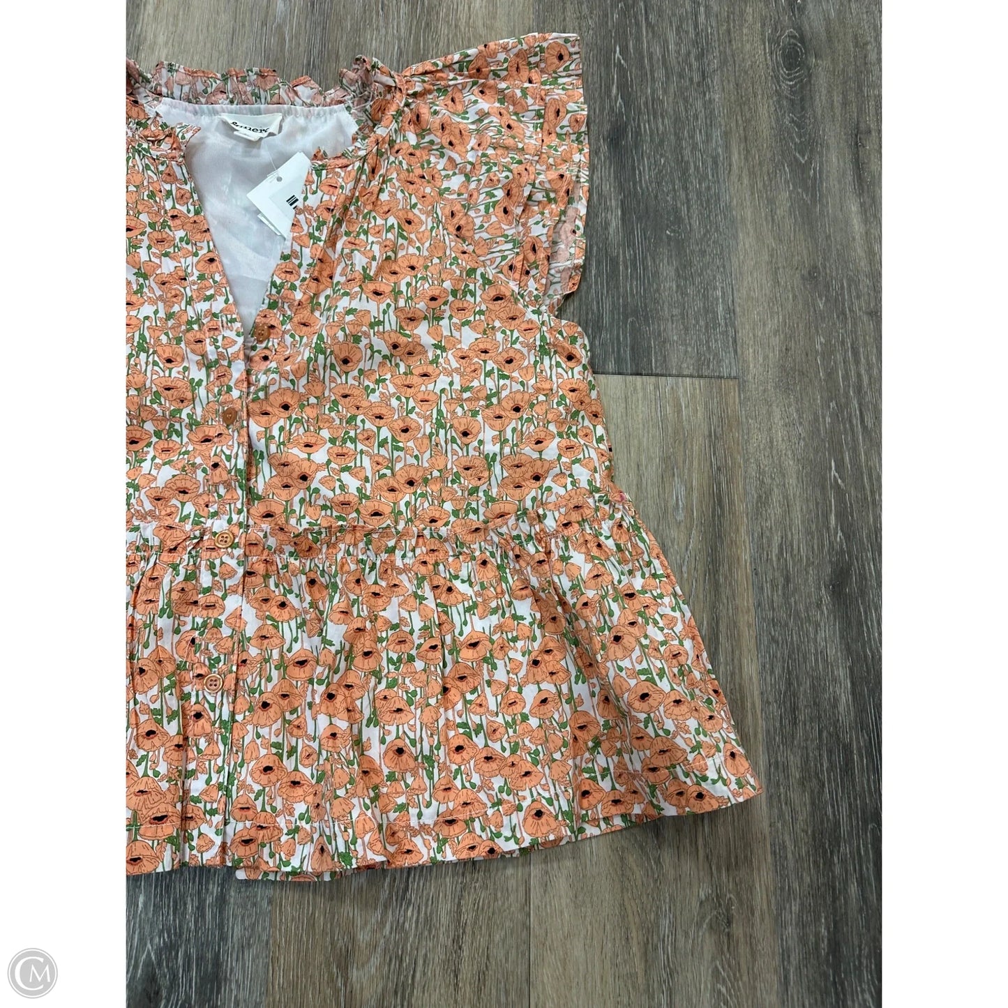 Blouse Short Sleeve By &Merci In Floral Print, Size: L