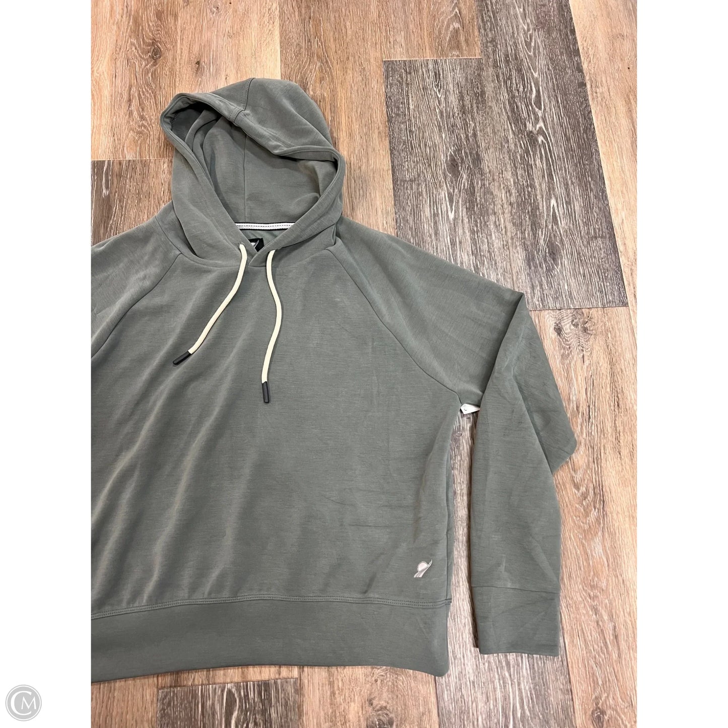 Athletic Sweatshirt Hoodie By Fundamental Coast In Green, Size: M