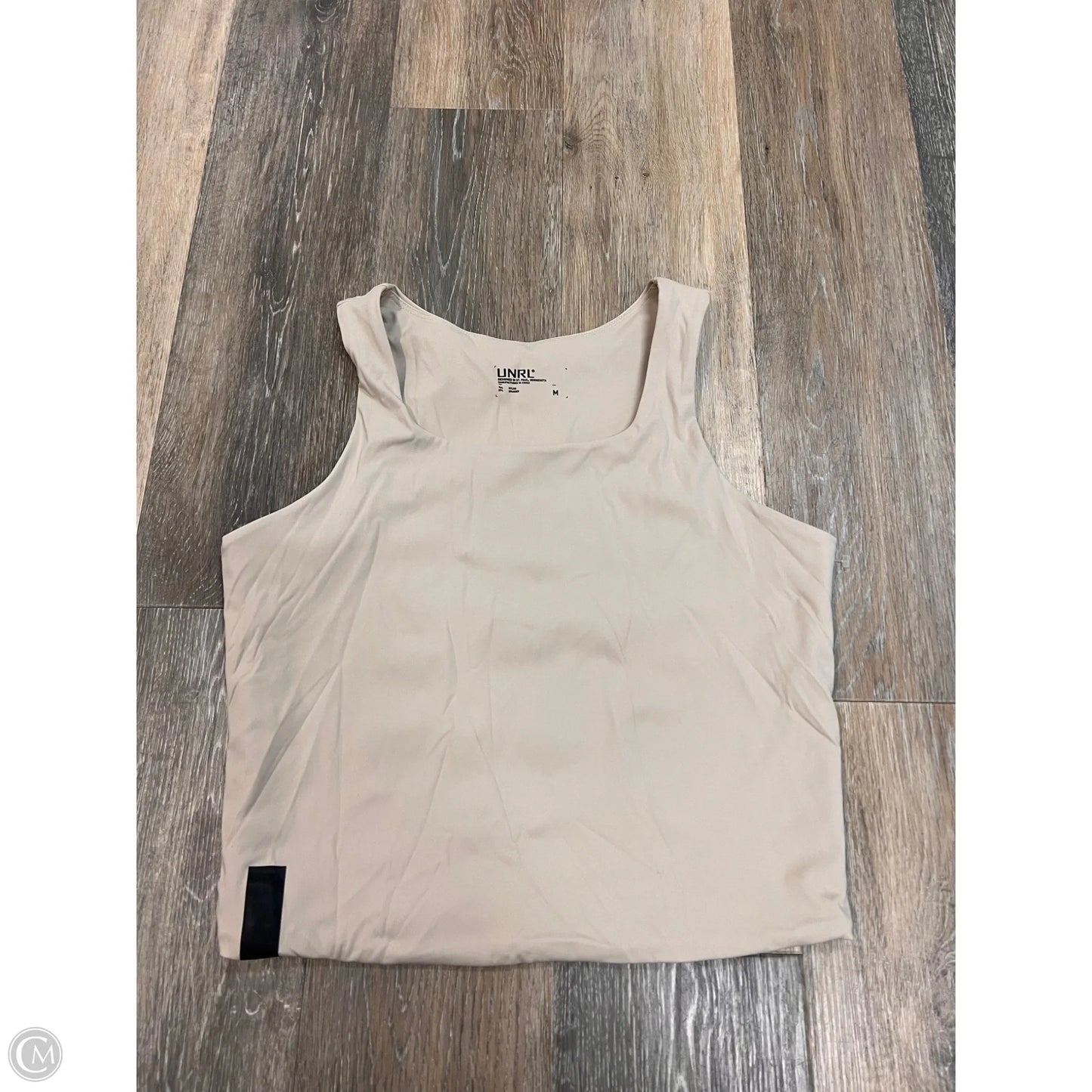 Athletic Tank Top By UNRL In Tan, Size: M