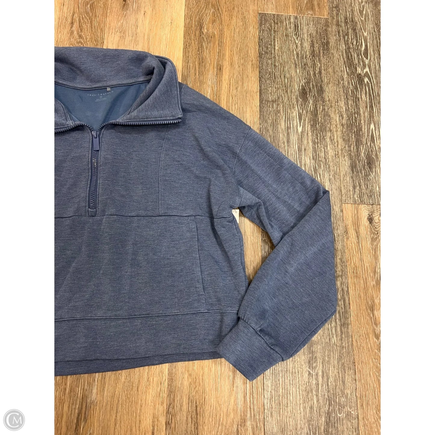 Athletic Sweatshirt Collar By Travis Mathew In Blue, Size: M