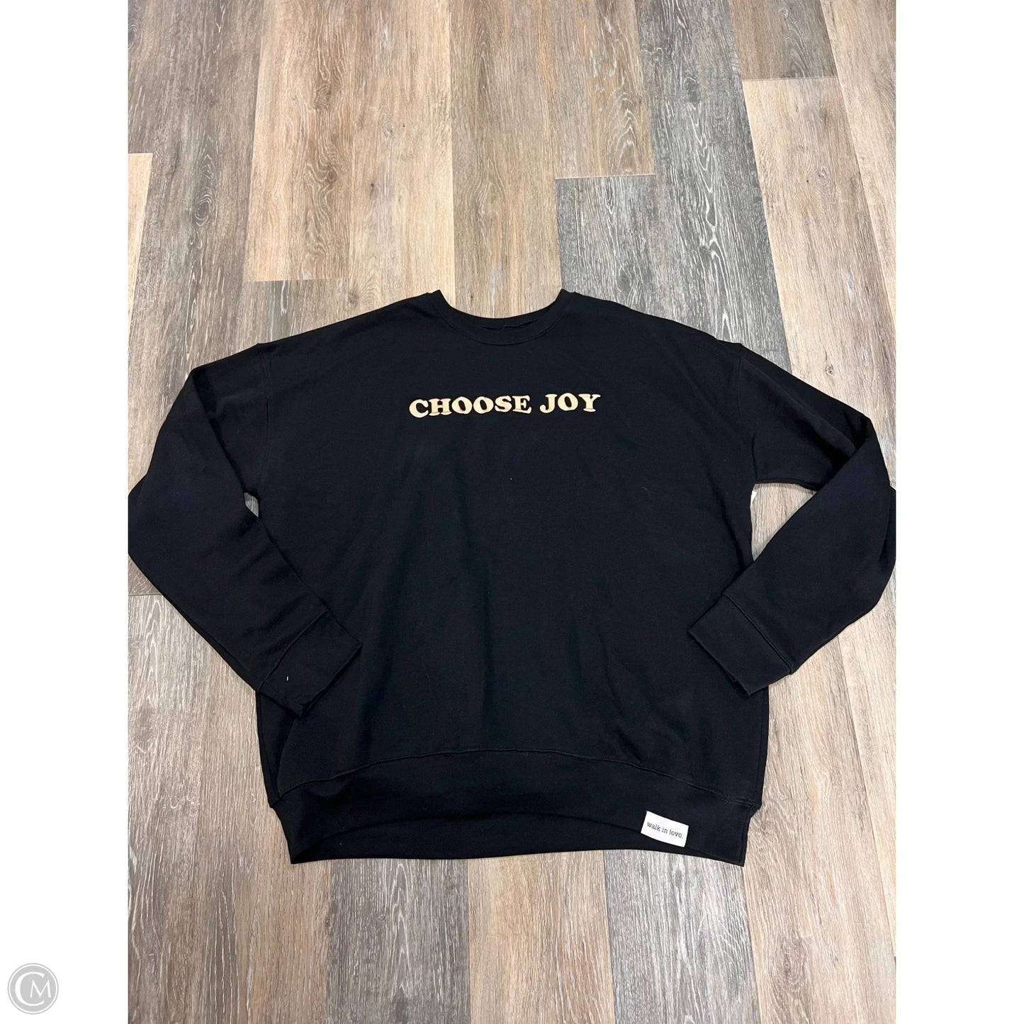 Top Long Sleeve By Walk in Love In Black, Size: Xl