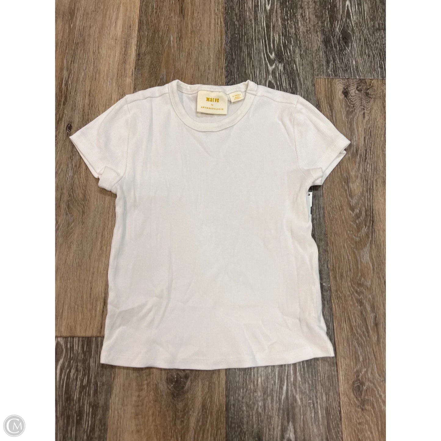 Top Short Sleeve By Maeve In White, Size: Xs