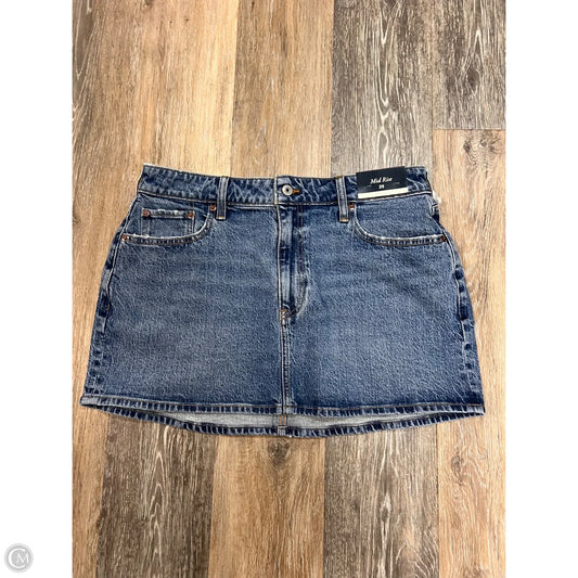 Skirt Mini & Short By Abercrombie And Fitch In Blue Denim, Size: 8
