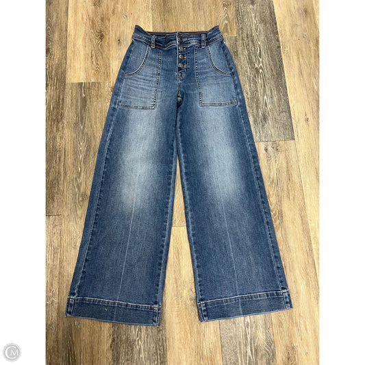 Jeans Wide Leg By Evereve In Blue Denim, Size: 2