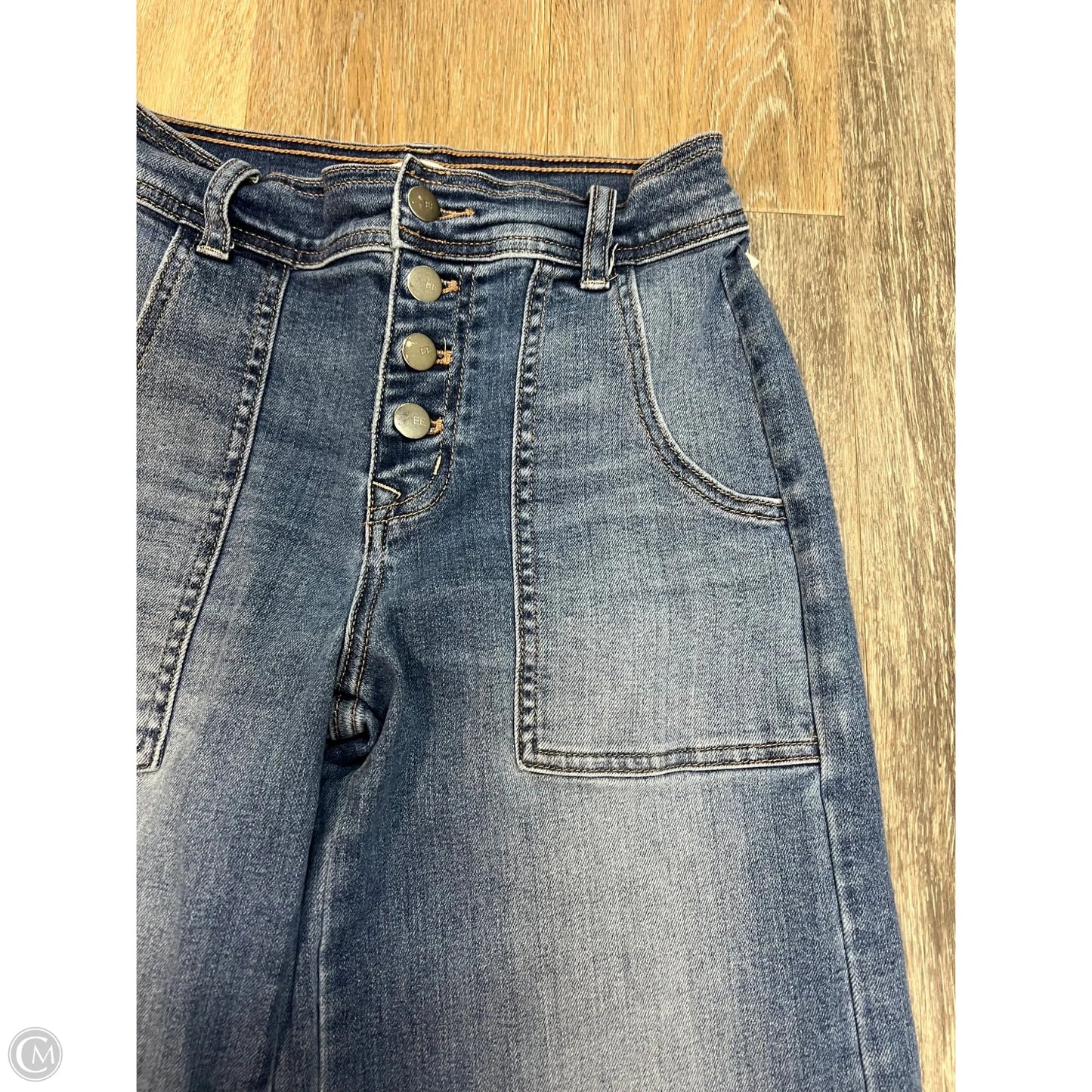 Jeans Wide Leg By Evereve In Blue Denim, Size: 2