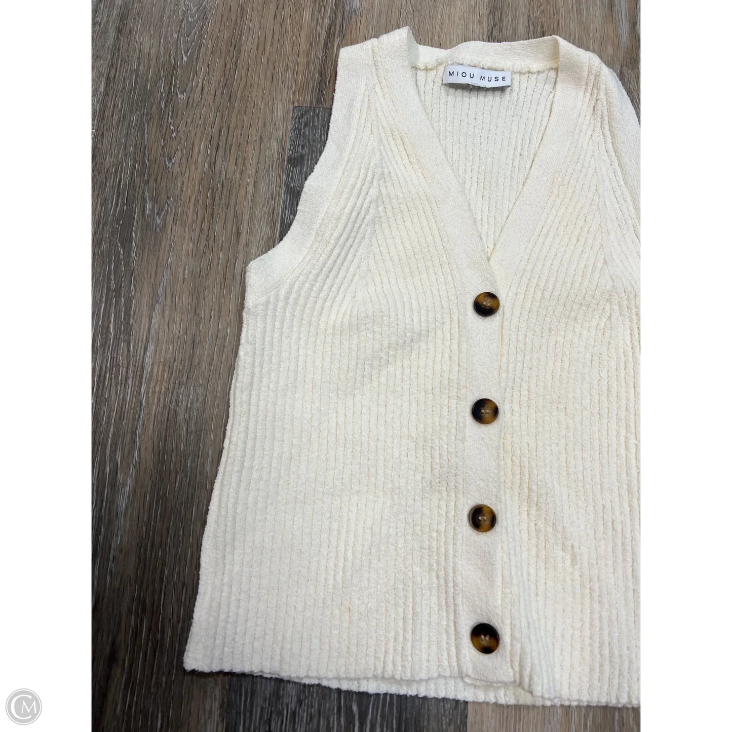 Tank Top By Miou Muse In White, Size: S