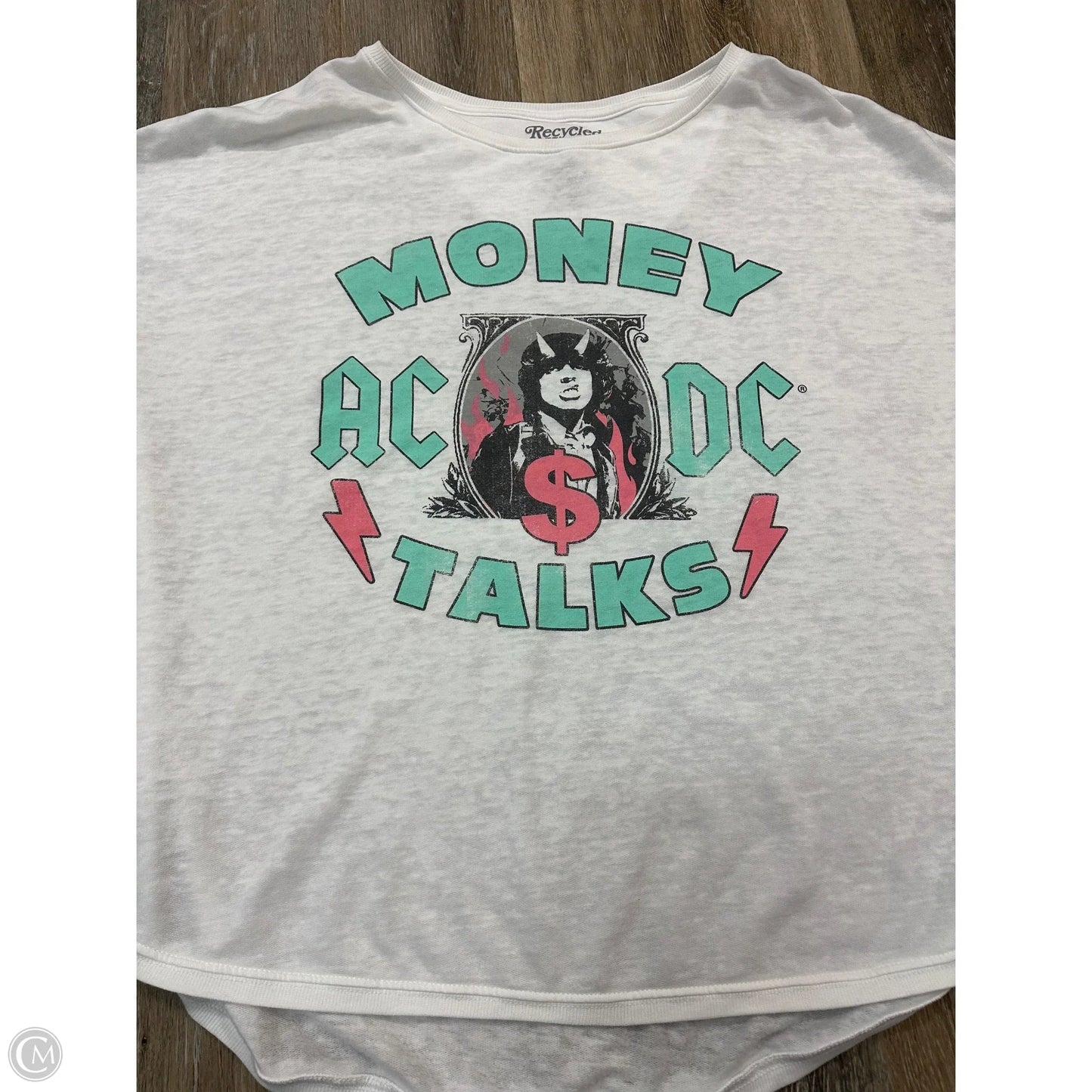 Top Short Sleeve By Recycled Karma In White, Size: Osfm