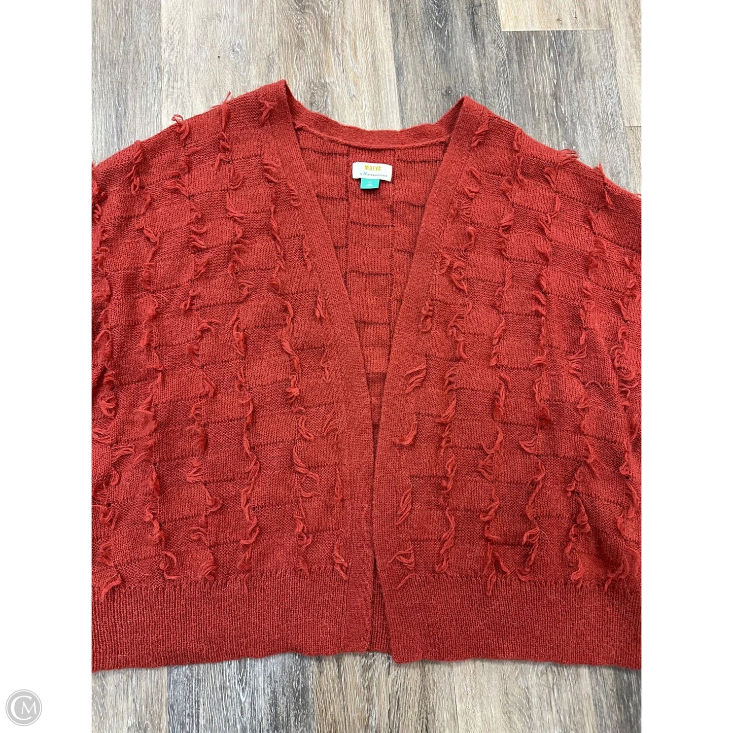 Sweater Cardigan By Maeve In Orange, Size: 2x