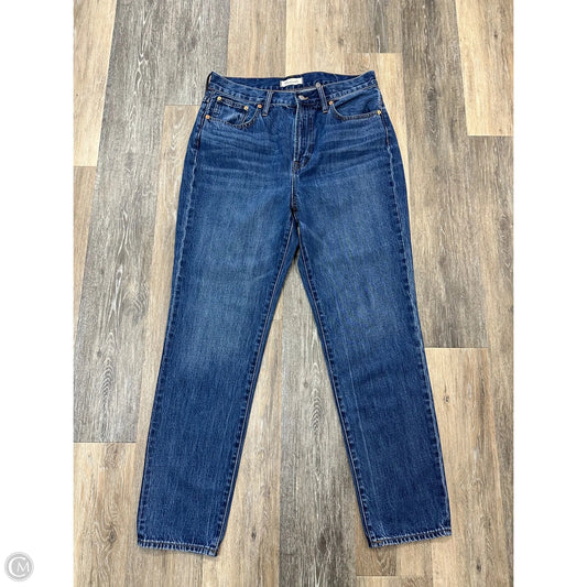 Jeans Straight By Madewell In Blue Denim, Size: 12