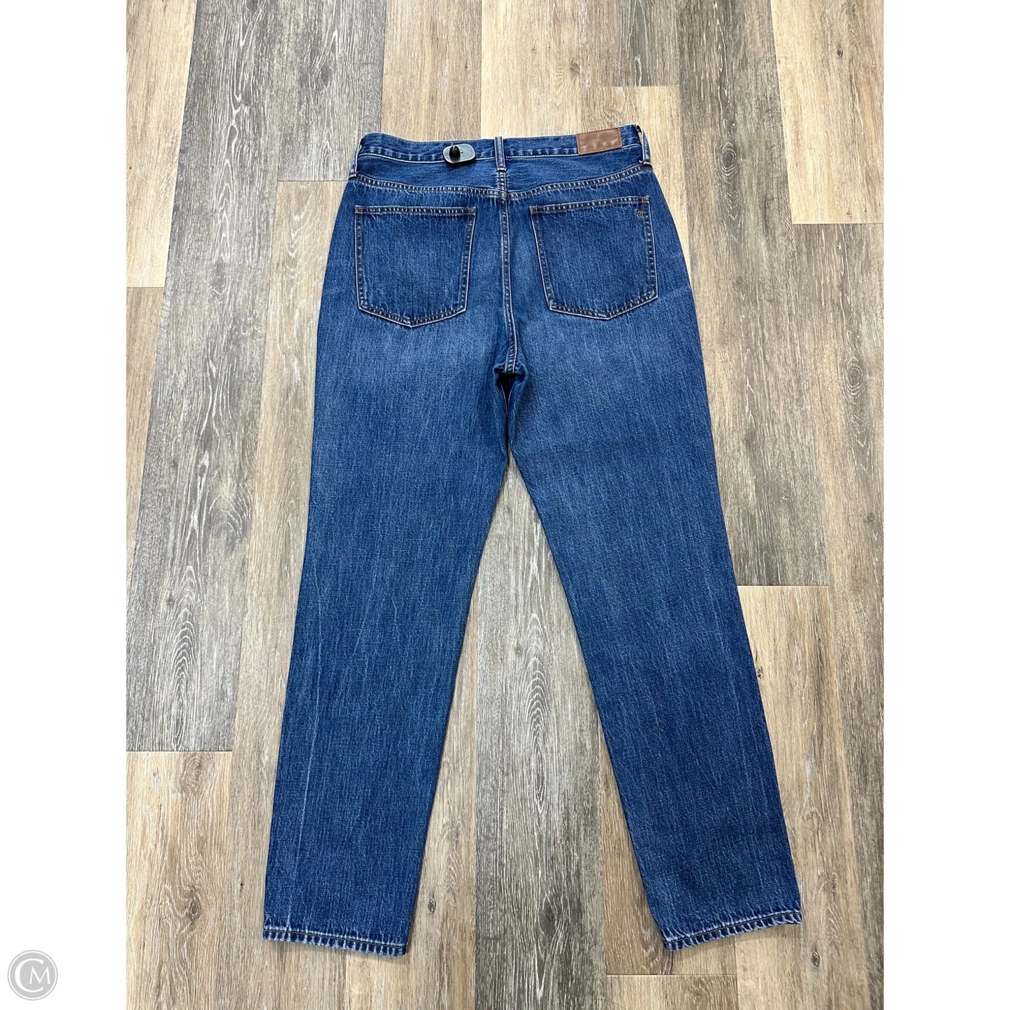 Jeans Straight By Madewell In Blue Denim, Size: 12