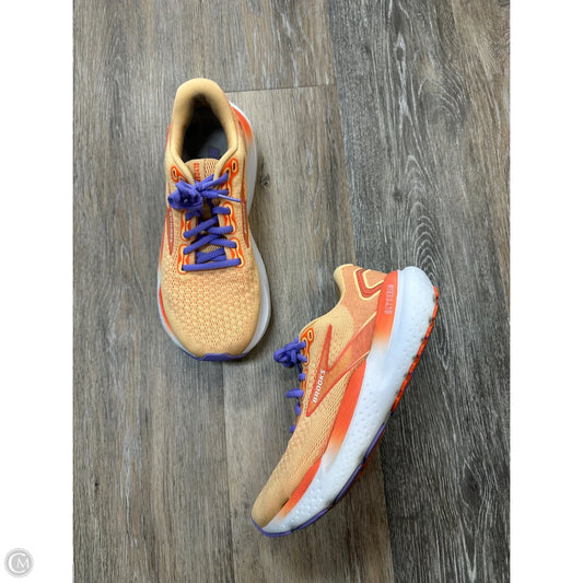 Shoes Athletic By Brooks In Orange, Size: 8
