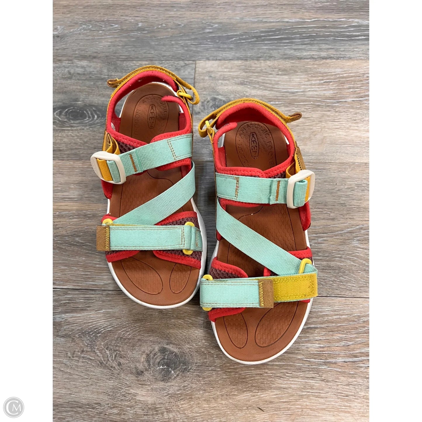 Sandals Flats By Keen In Multi-colored, Size: 8