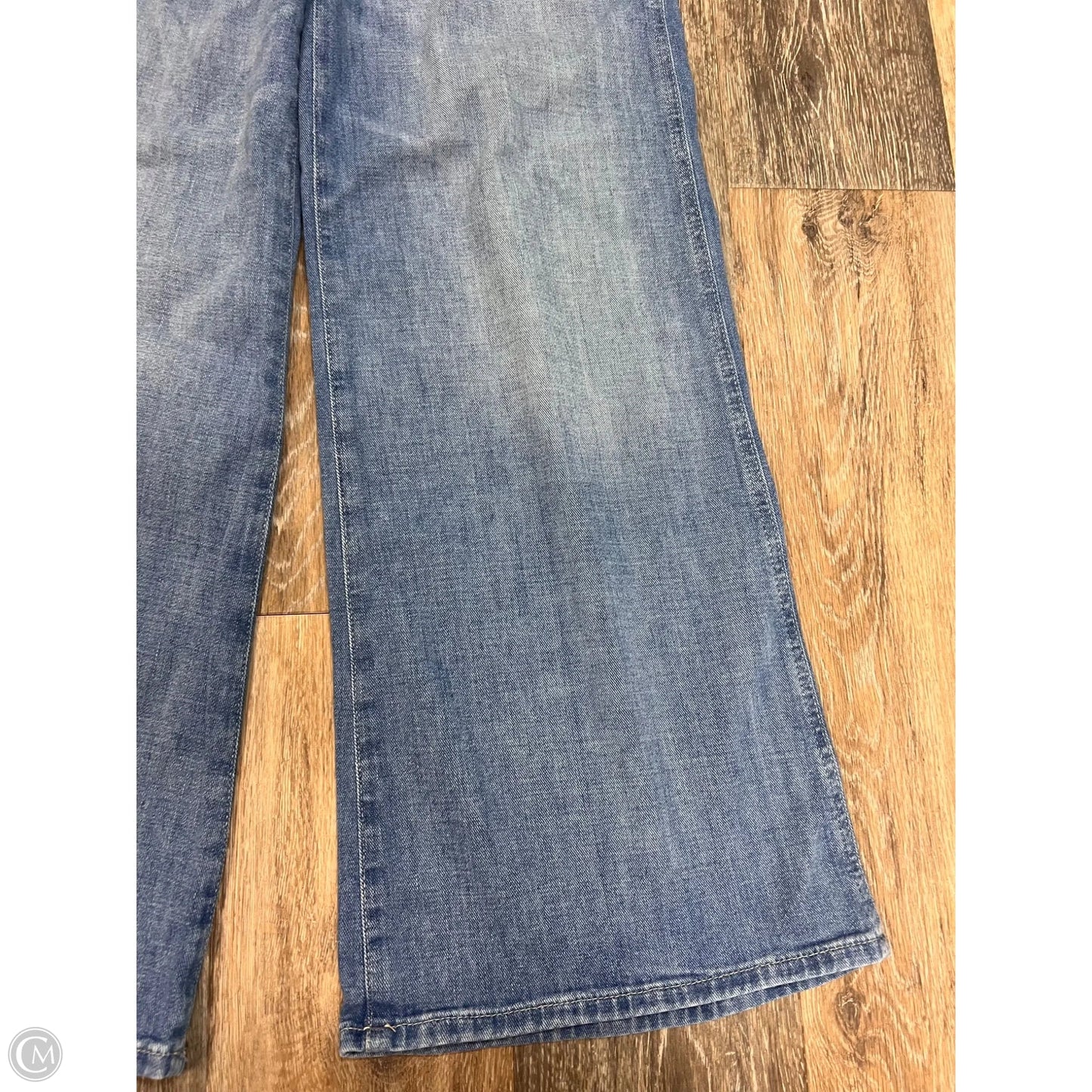 Jeans Wide Leg By 7 For All Mankind In Blue Denim, Size: 01/25